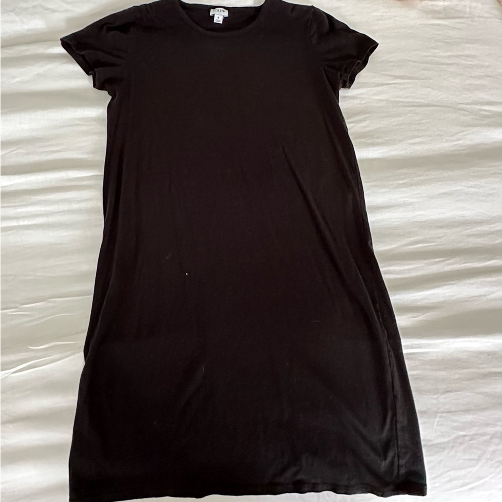 J.Crew black tshirt dress